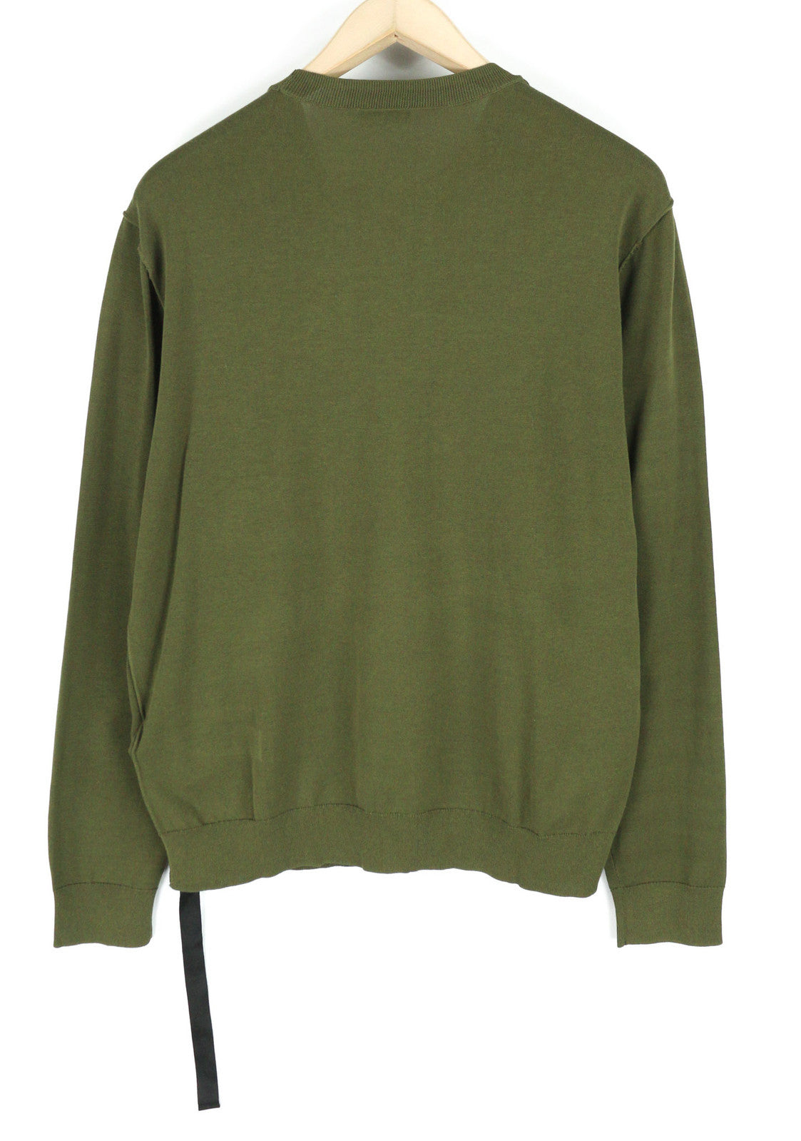 DIESEL K-Navajo Men Jumper L Green Pullover Crew Neck Patch Pocket Knitt RRP€140