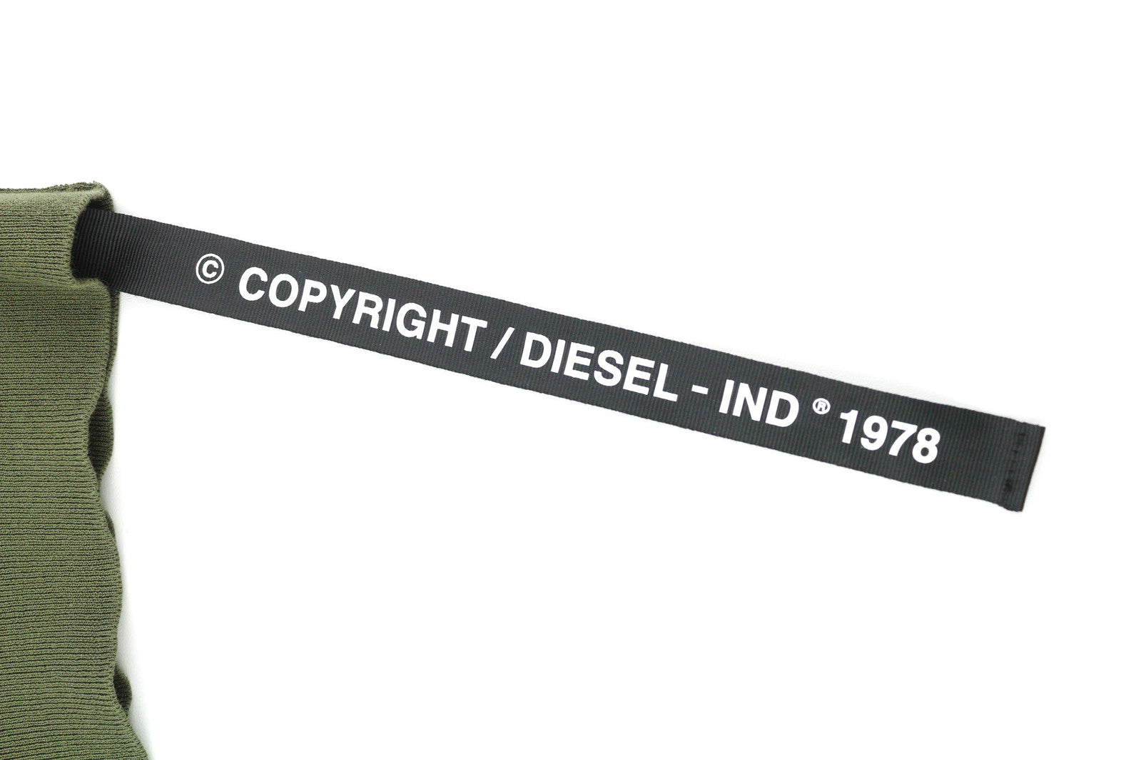 DIESEL K-Navajo Men Jumper L Green Pullover Crew Neck Patch Pocket Knitt RRP€140