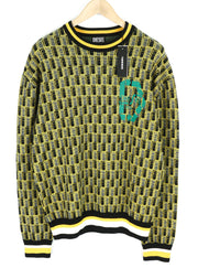 DIESEL K-Toledo Men Jumper L Pullover Crew Neck Knitted Patterned RRP€160