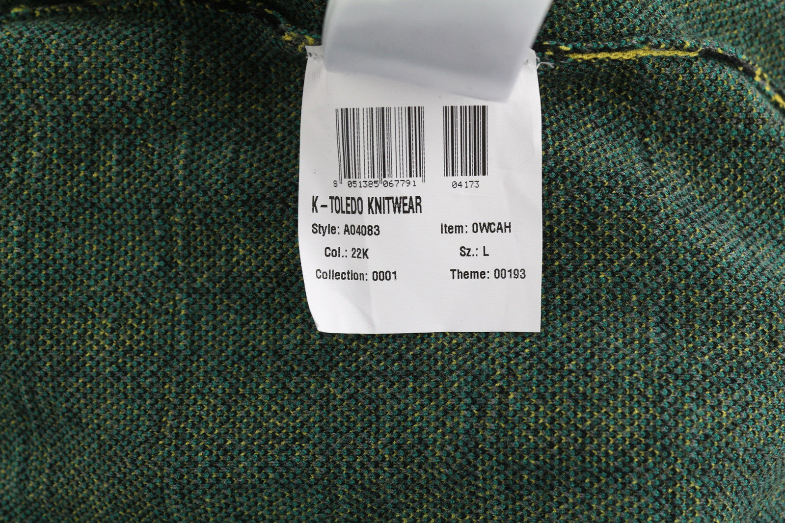 DIESEL K-Toledo Men Jumper L Pullover Crew Neck Knitted Patterned RRP€160