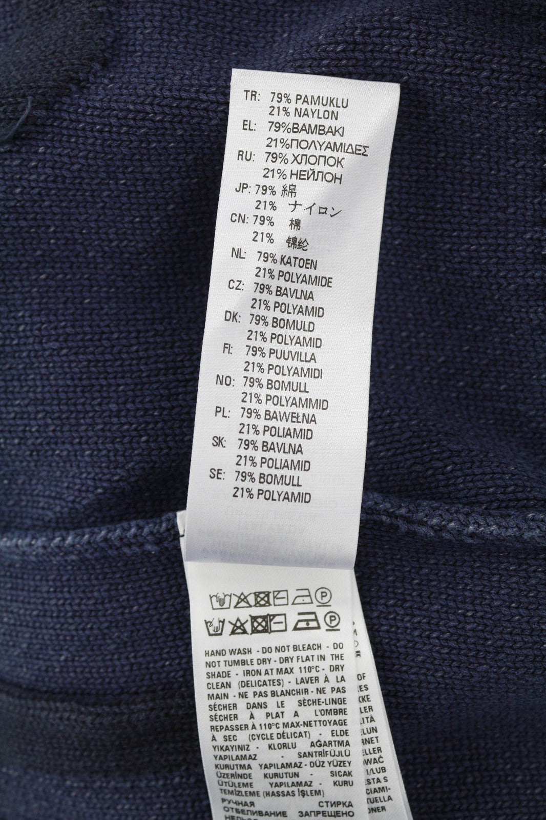 DIESEL K-Northern Men Jumper S Pullover Washed Effect Knitted Blue RRP€275