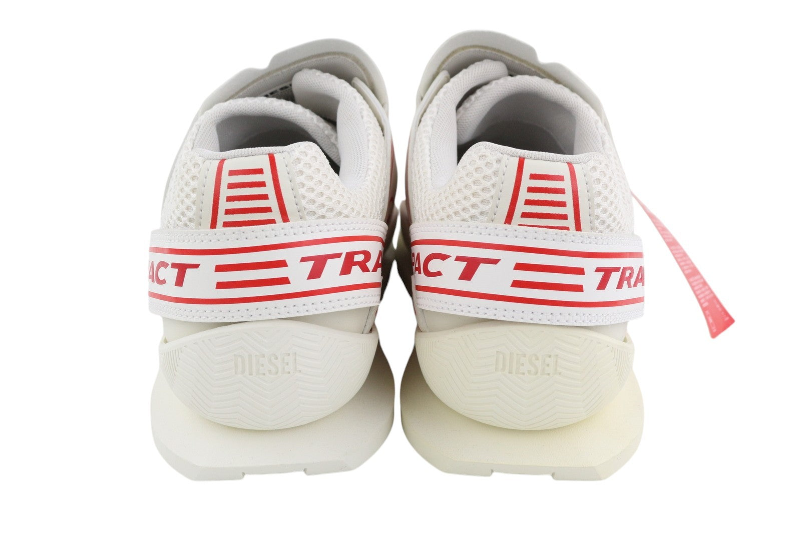 DIESEL S-Pendhio Lc Men Sneakers EU43 White Almond Toe Pull On Low Top RRP€295