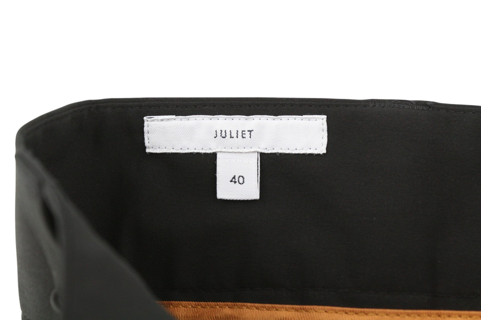 PT TORINO Juliet Women Trousers 40 W26 High Waist Flared Leg Turn-Up Zip Black