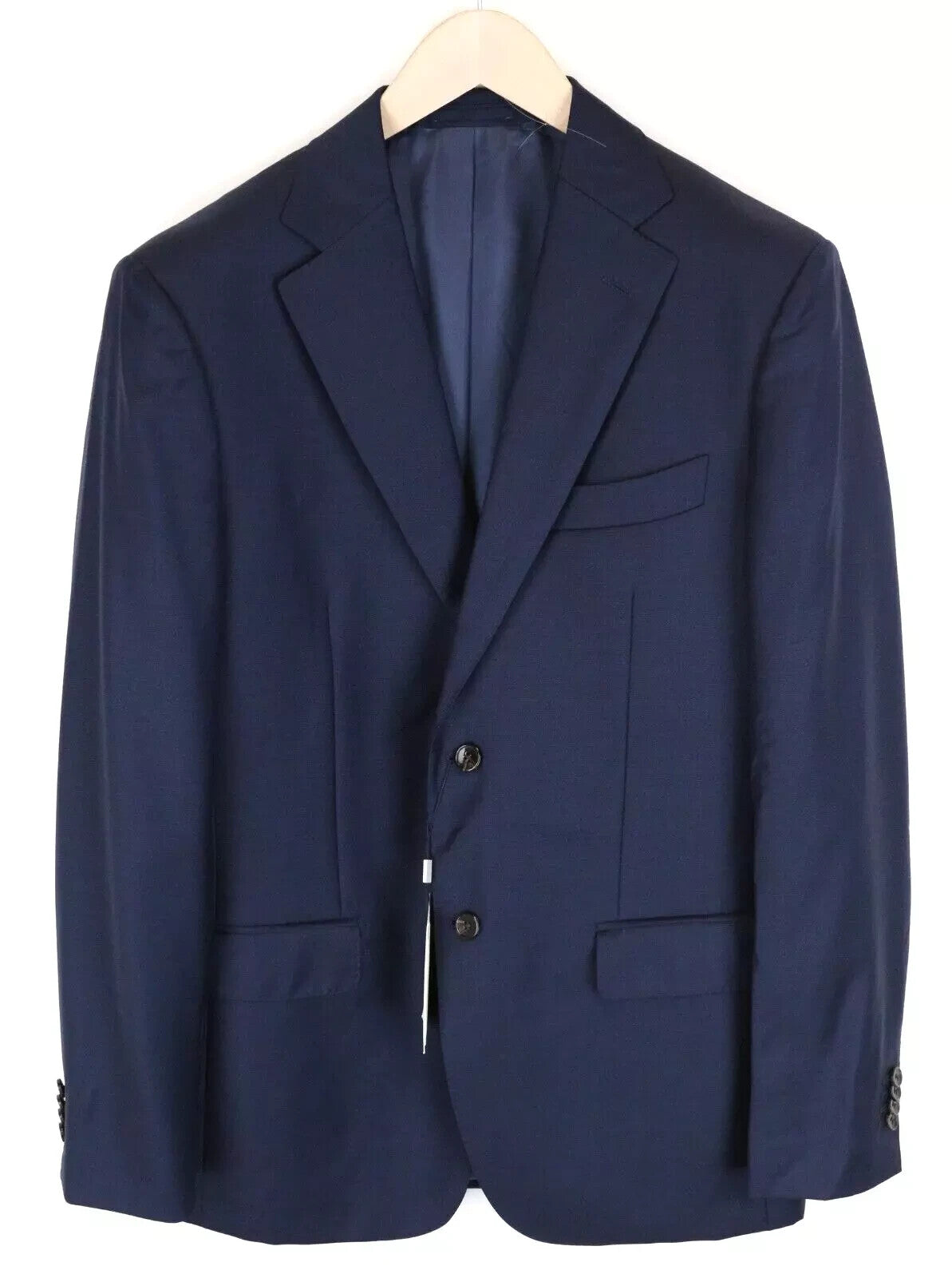 SUITSUPPLY Napoli Men Suit UK40L Super 110's Navy Wool Blazer & Waistcoat