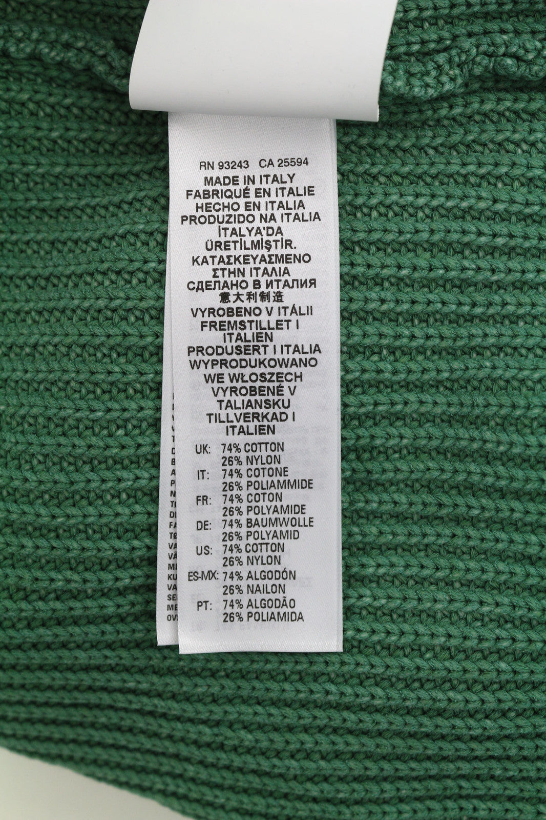 DIESEL K-Kentucky Zip Men Jumper L Washed Effect Crew Neck Knitted Green RRP€250