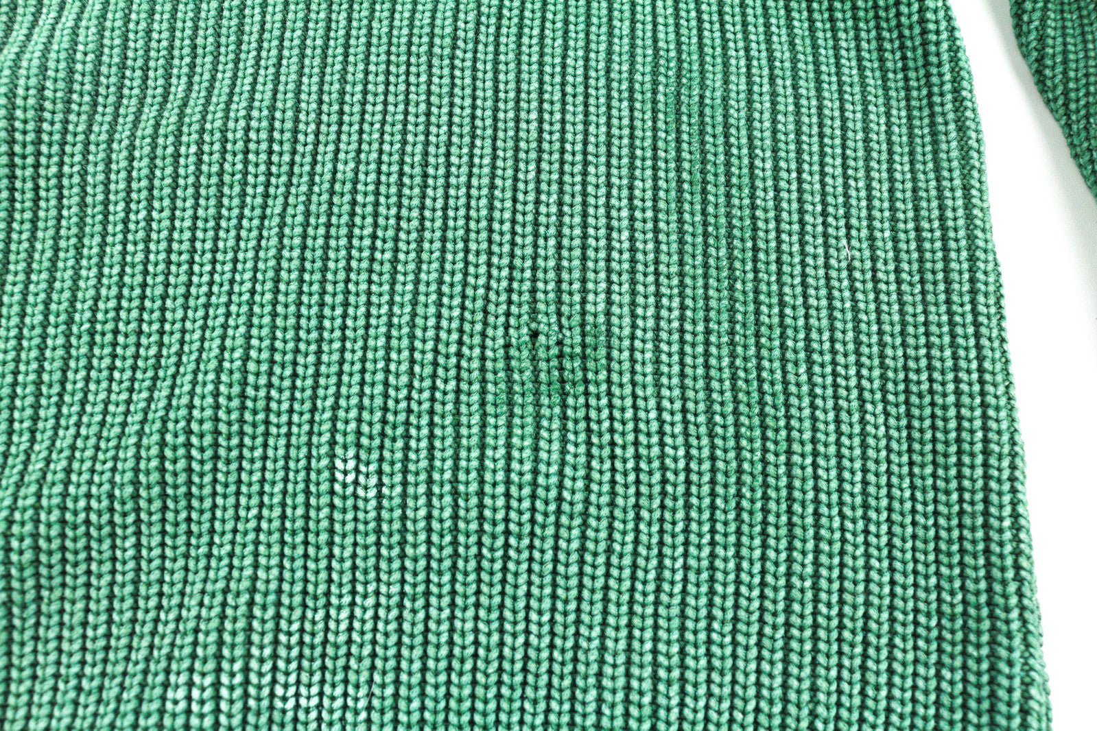 DIESEL K-Kentucky Zip Men Jumper L Washed Effect Crew Neck Knitted Green RRP€250