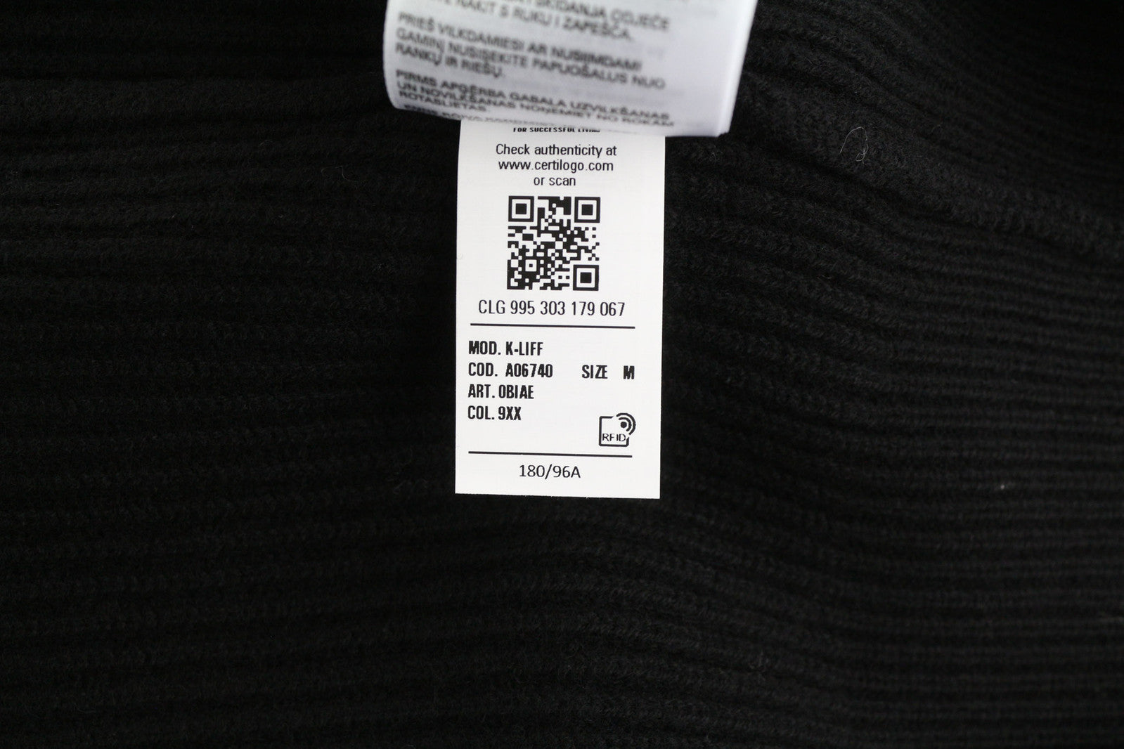 DIESEL K-Liff Men Jumper M Black Pullover Wool Knitted Crew Neck RRP€275