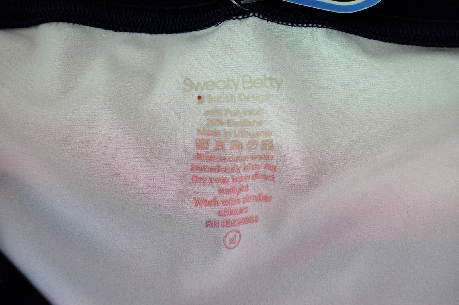 SWEATY BETTY Sunset Sail Women Swimsuit XL Drawcord Low Rise Quick Dry