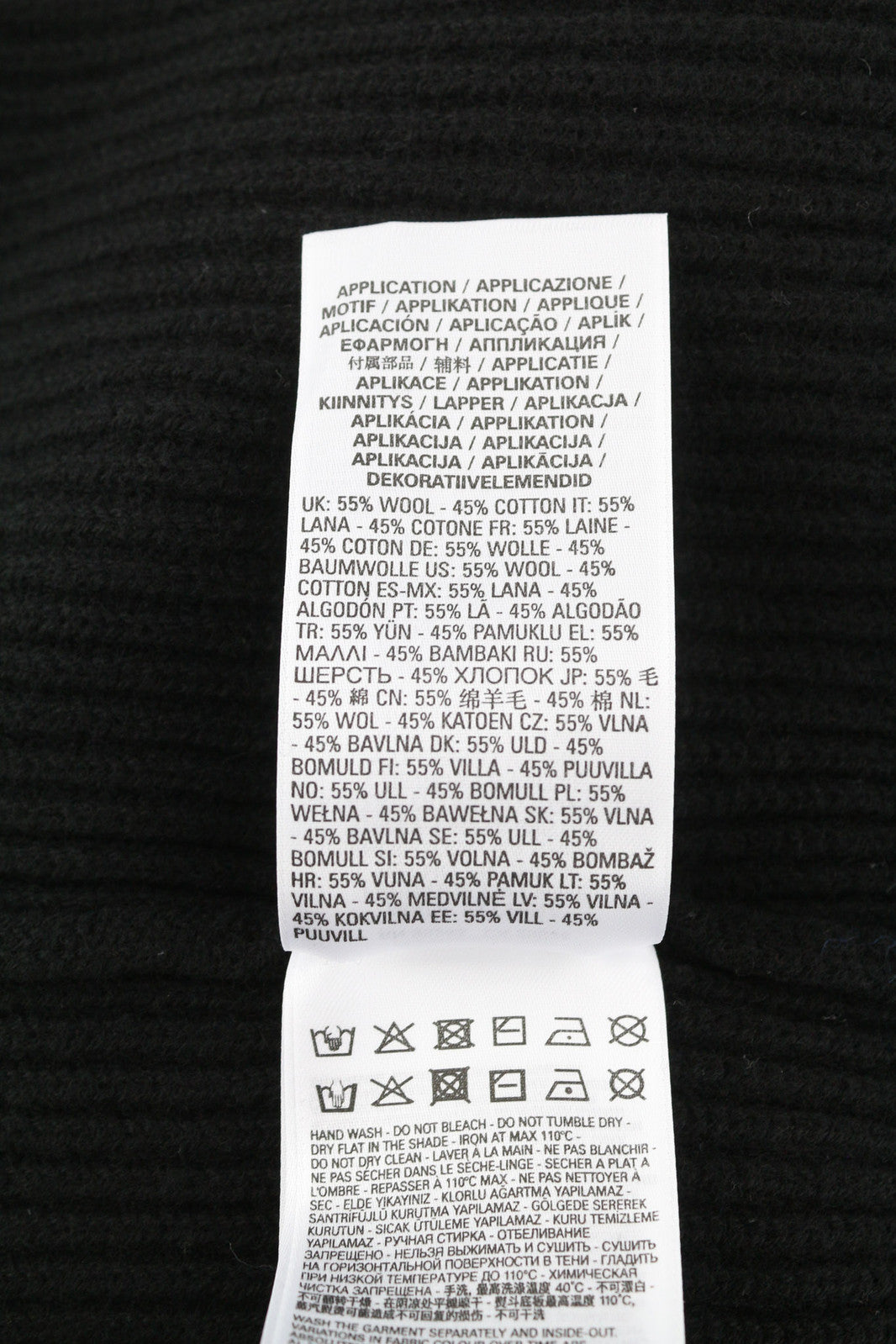 DIESEL K-Liff Men Jumper L Black Pullover Wool Knitted Crew Collar RRP€275