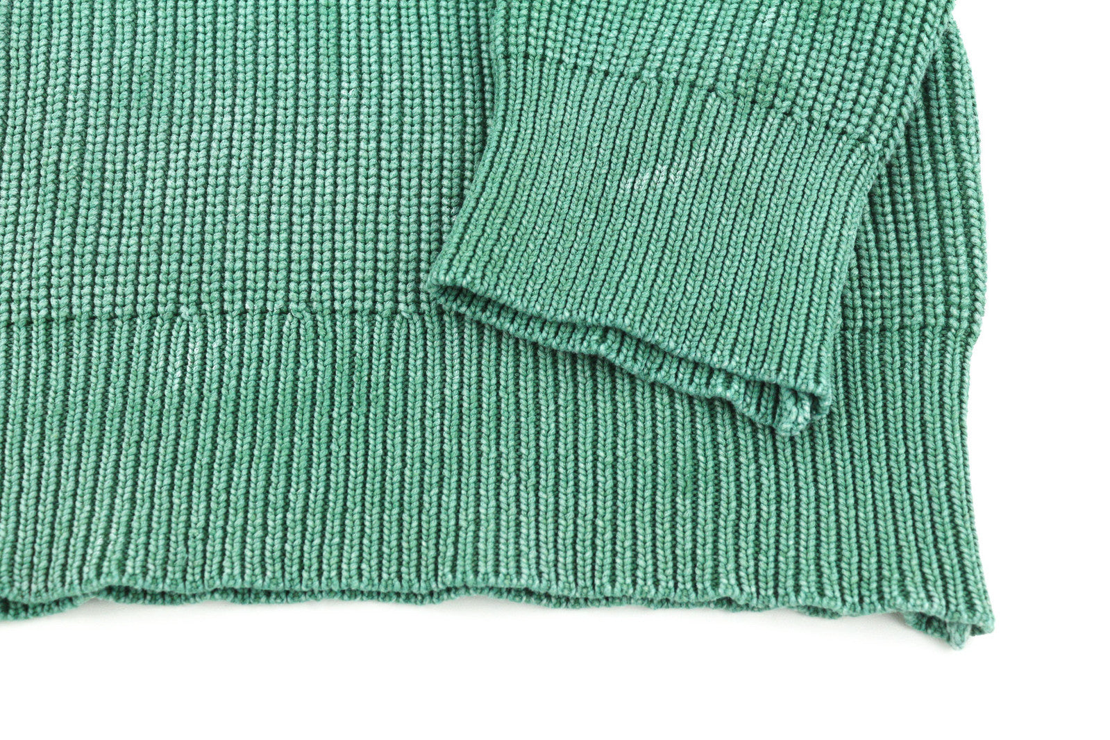 DIESEL K-Kentucky Men Jumper L Pullover Washed Effect RRP€275 Knitted Green