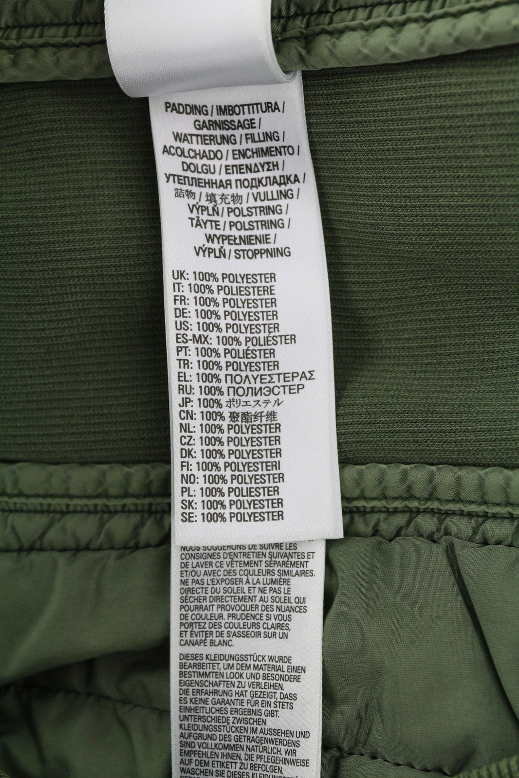 DIESEL S-Holty Men Sweatshirt L Green Pullover Padded Quilted Crew Neck RRP€225