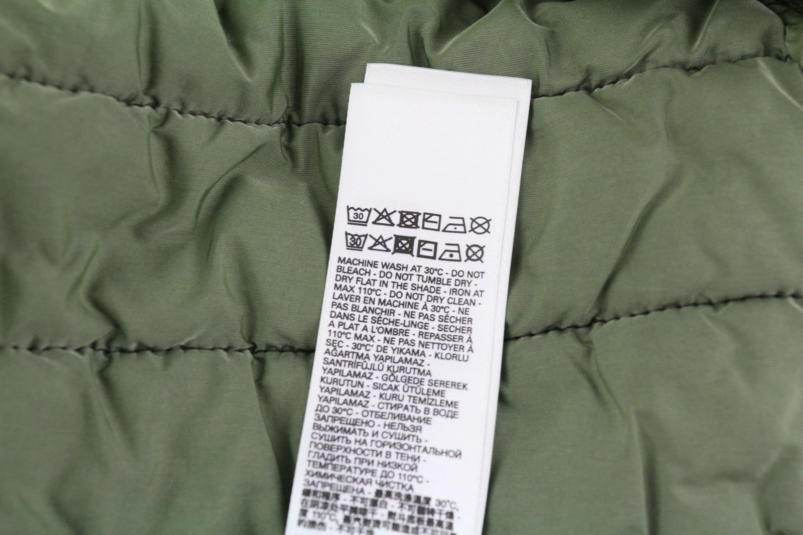 DIESEL S-Holty Men Sweatshirt L Green Pullover Padded Quilted Crew Neck RRP€225