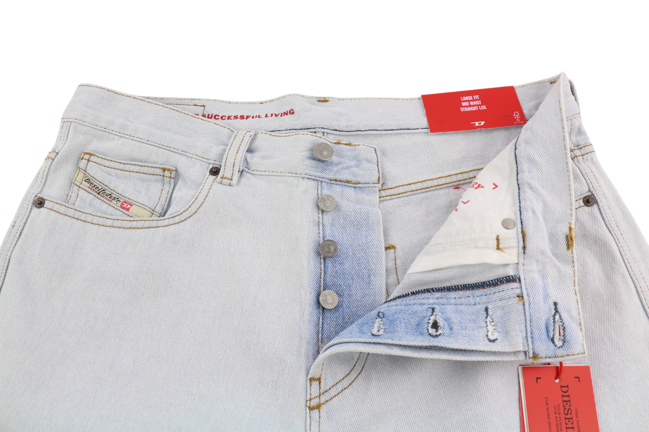 DIESEL 2010 0079Z Men Jeans W30/L30 Loose Fit Mid Waist Straight Leg RRP€250