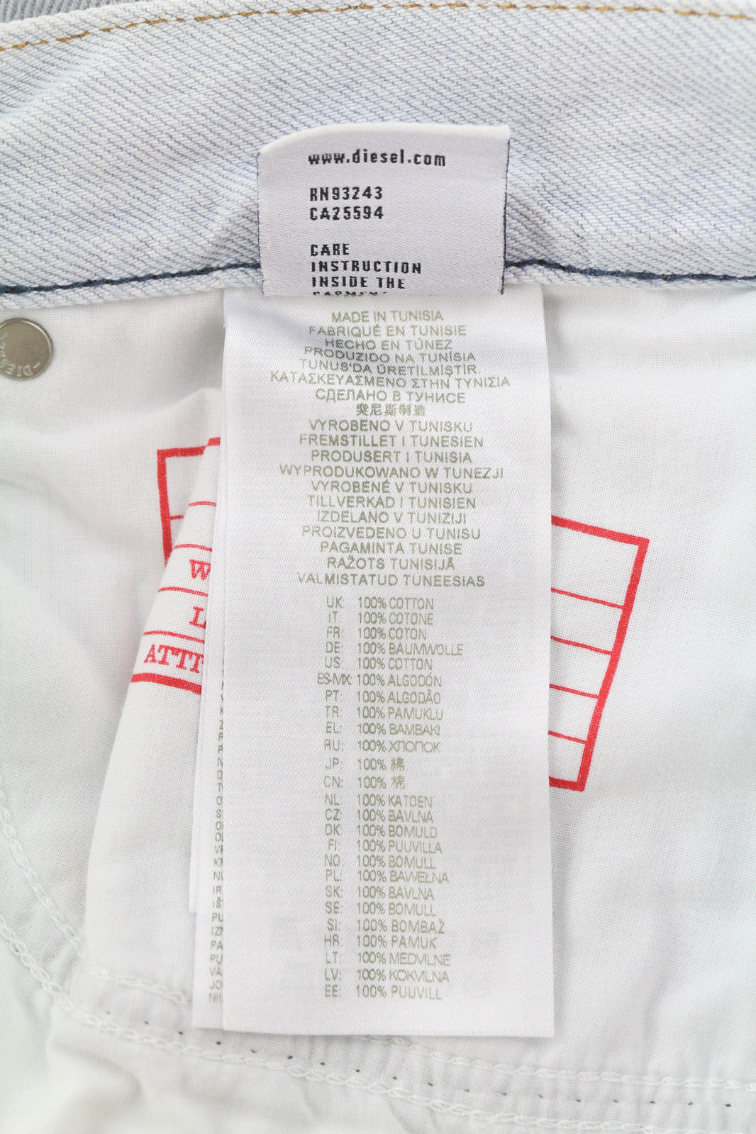 DIESEL 2010 0079Z Men Jeans W30/L30 Loose Fit Mid Waist Straight Leg RRP€250