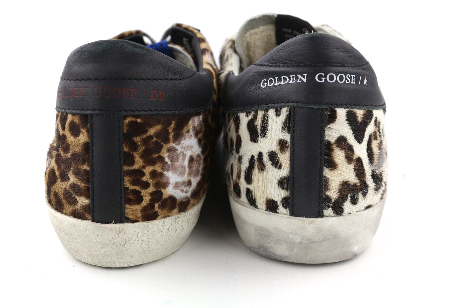 GOLDEN GOOSE Superstar Men Trainers EU43 Animal Print Low-Top Brown Sneakers