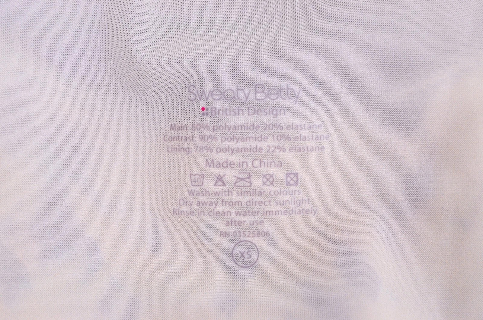 SWEATY BETTY Aquaglide Women Swimsuit XS Blue One Piece Abstract Print Stretch