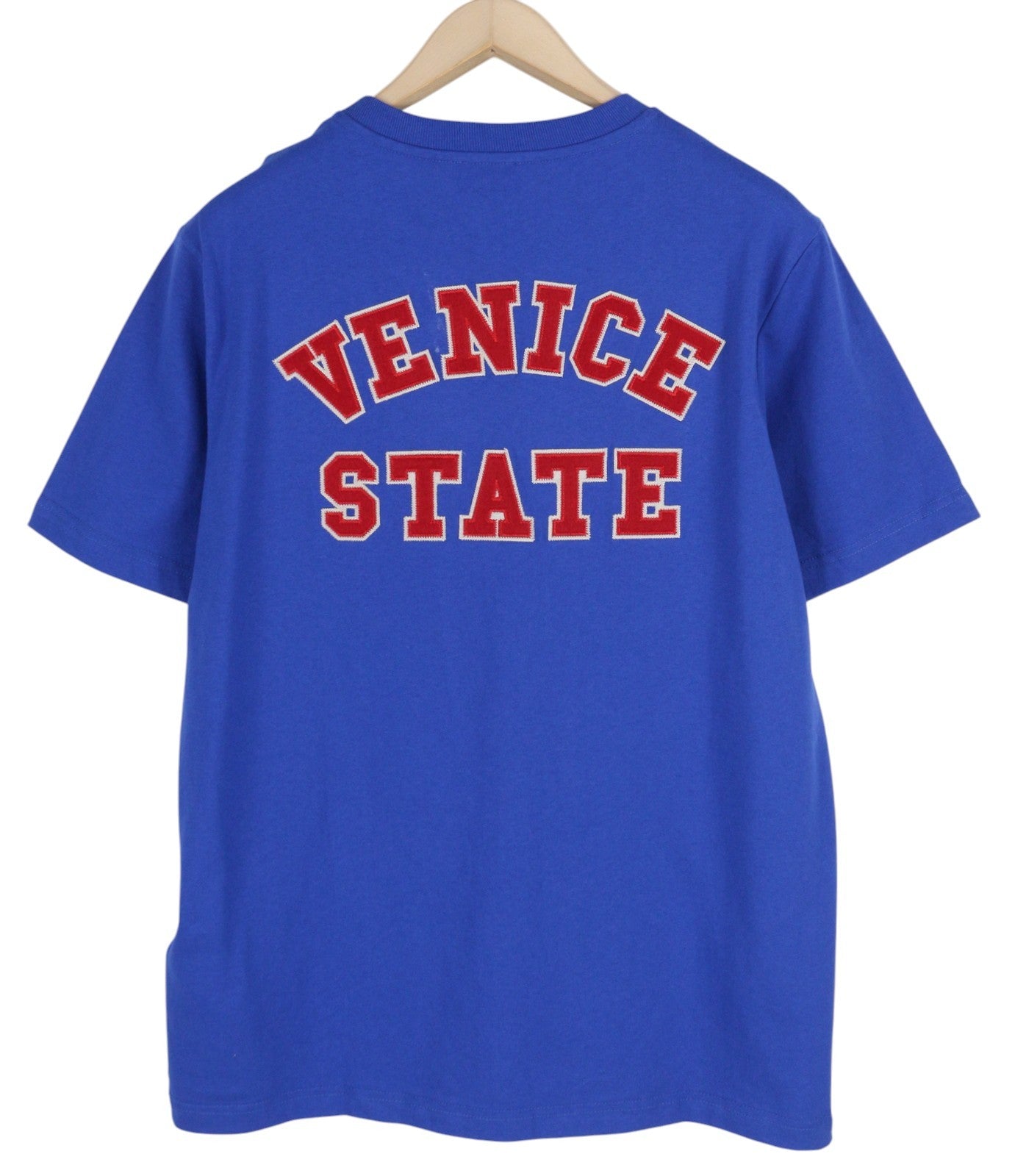 DIESEL T-Just-B85 Men T-Shirt L Blue Short Sleeved Crew Collar Cotton Tricot