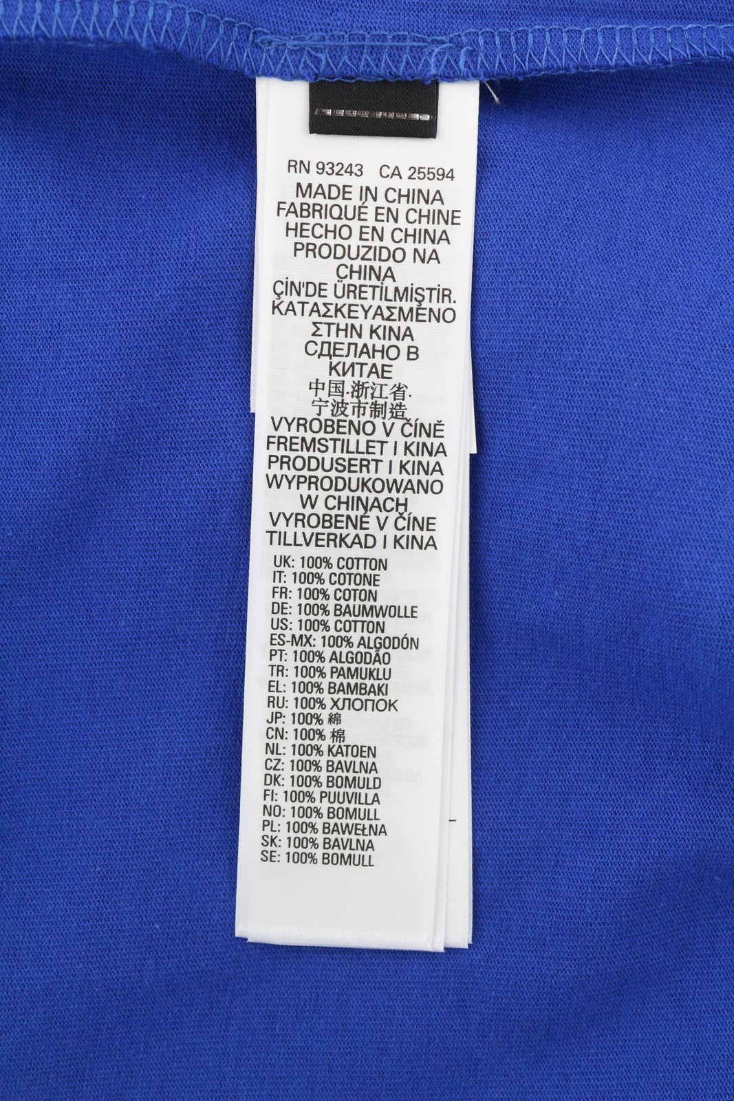 DIESEL T-Just-B85 Men T-Shirt L Blue Short Sleeved Crew Collar Cotton Tricot