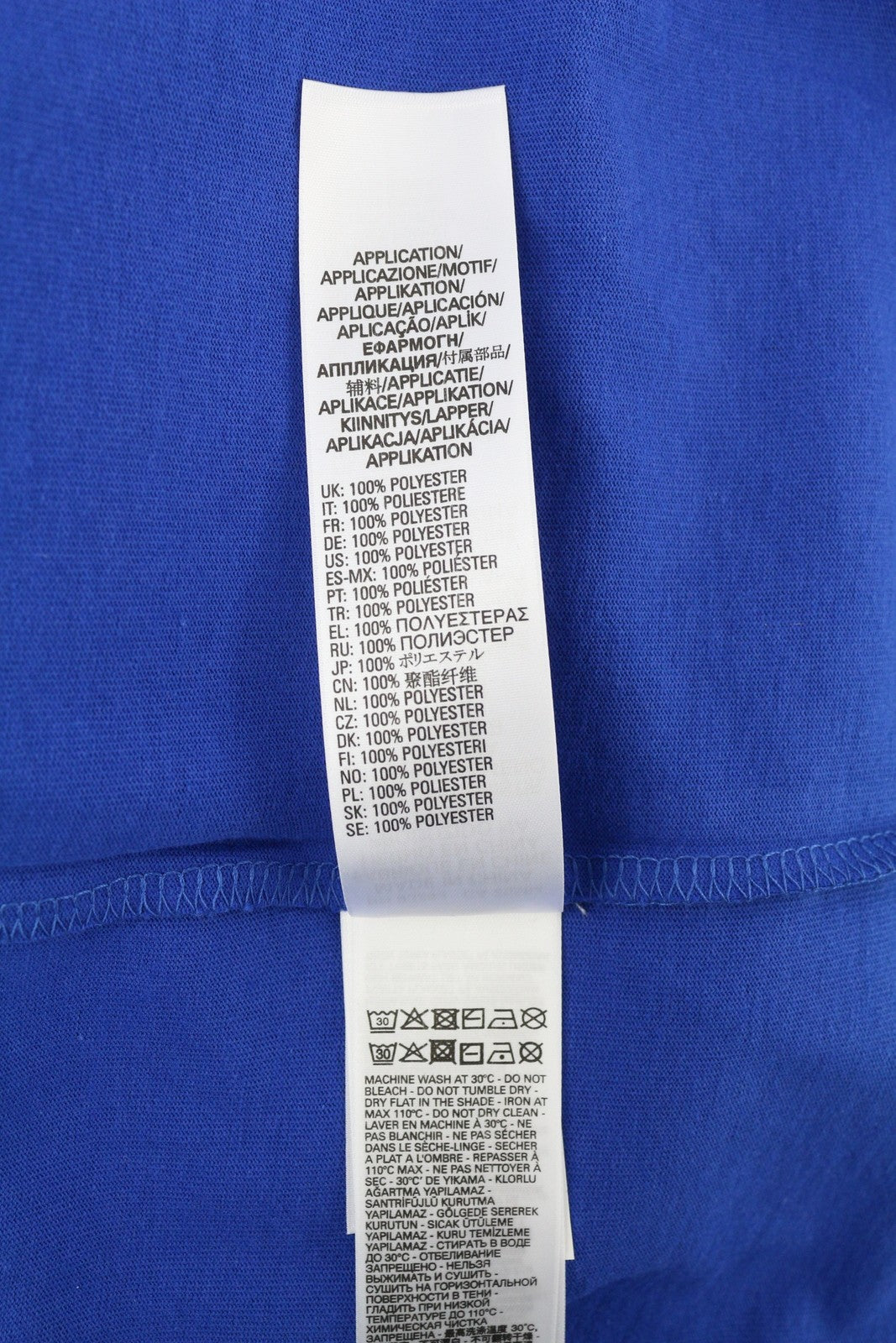 DIESEL T-Just-B85 Men T-Shirt L Blue Short Sleeved Crew Collar Cotton Tricot