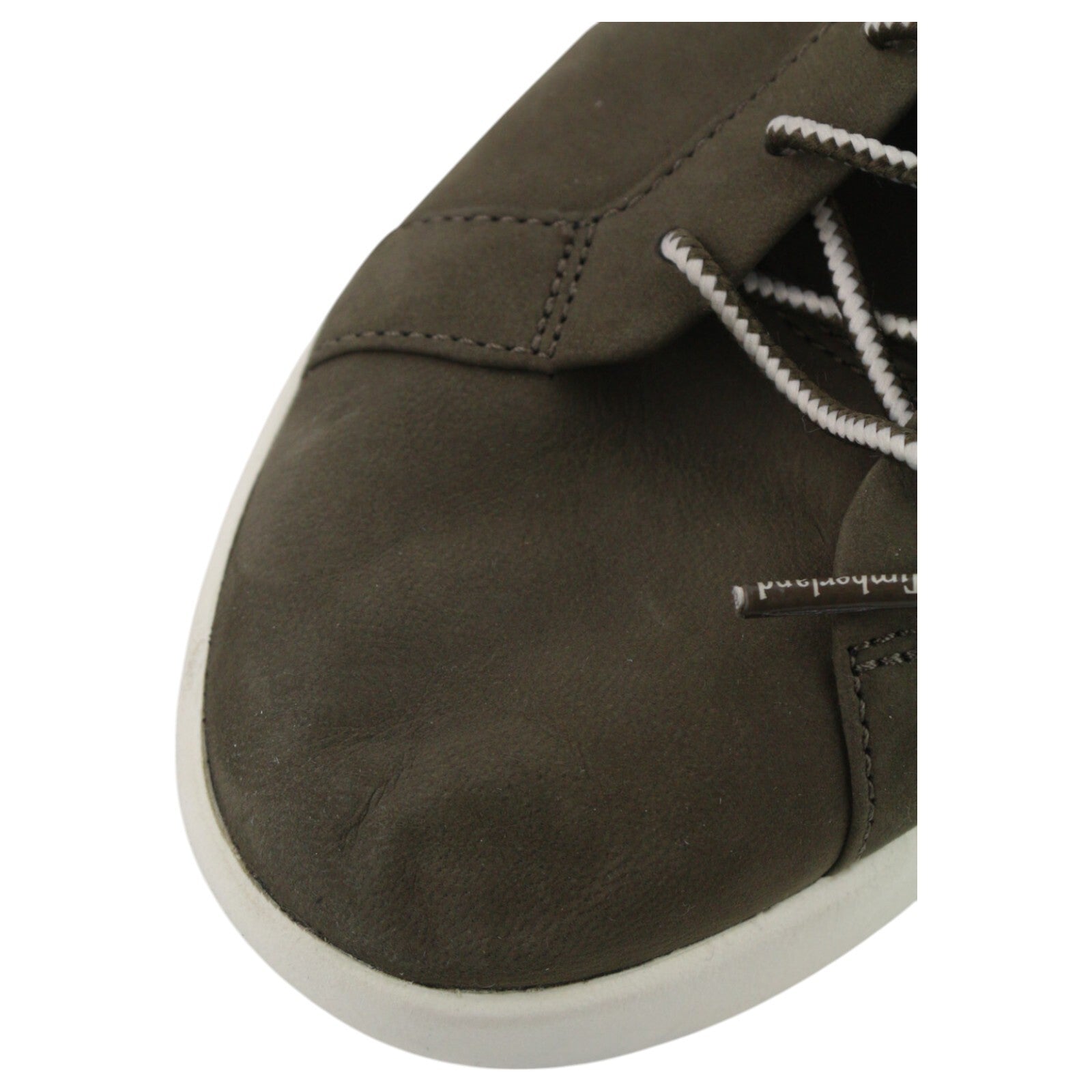 TIMBERLAND A1SSV Women Sneakers EU37 EU37.5 Dark Leather Logo Almond Toe Low Top