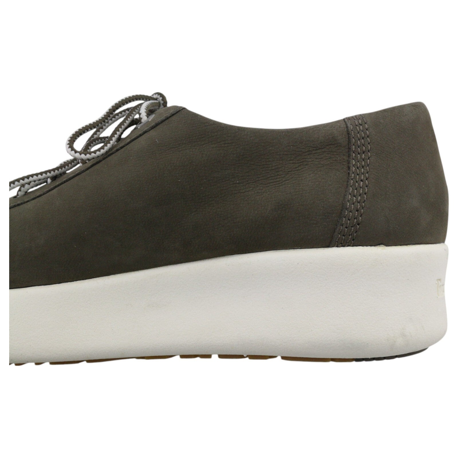 TIMBERLAND A1SSV Women Sneakers EU37 EU37.5 Dark Leather Logo Almond Toe Low Top