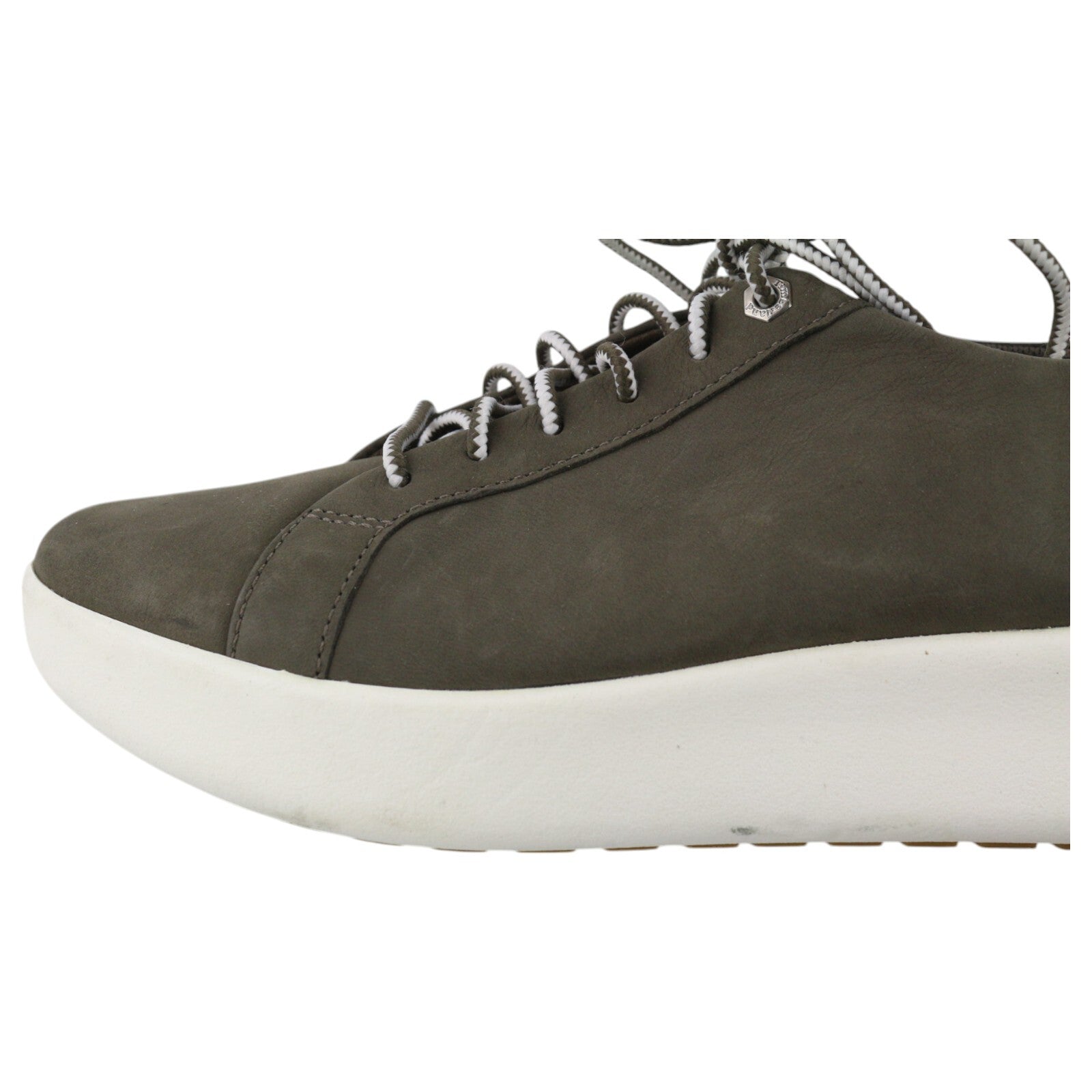 TIMBERLAND A1SSV Women Sneakers EU37 EU37.5 Dark Leather Logo Almond Toe Low Top