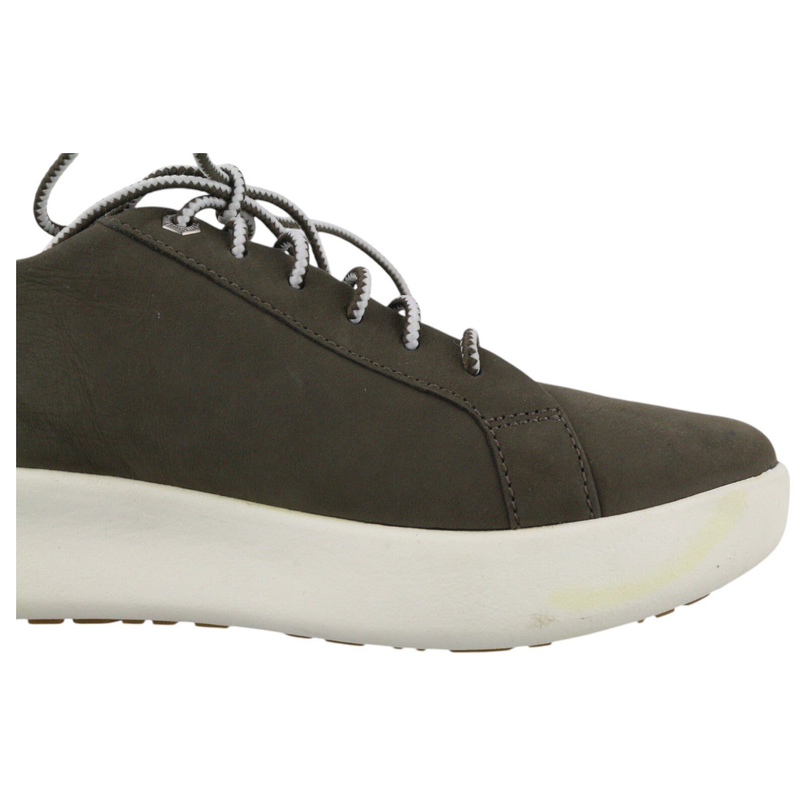 TIMBERLAND A1SSV Women Sneakers EU37 EU37.5 Dark Leather Logo Almond Toe Low Top