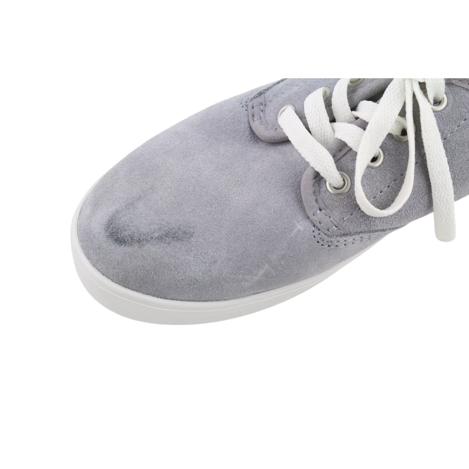 TIMBERLAND A2AEZ Women Sneakers EU37 EU37.5 Grey Suede Leather Almond Toe