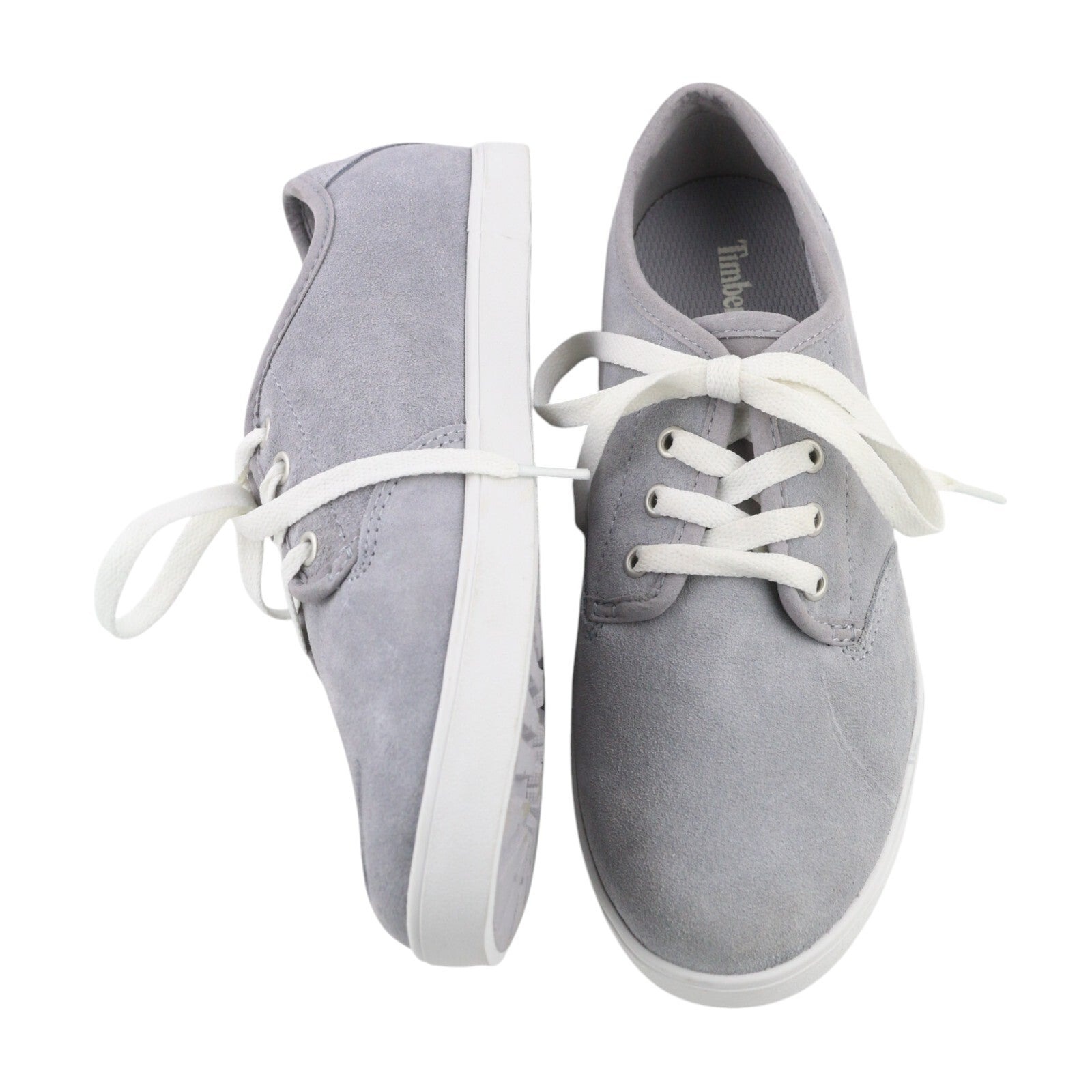 TIMBERLAND A2AEZ Women Sneakers EU37 EU37.5 Grey Suede Leather Almond Toe