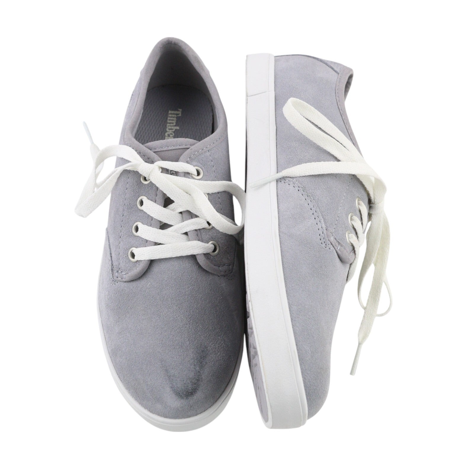 TIMBERLAND A2AEZ Women Sneakers EU37 EU37.5 Grey Suede Leather Almond Toe