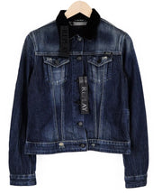 REPLAY Women Jacket XS Blue Denim Washed Long Sleeved Pure Cotton Lightweight