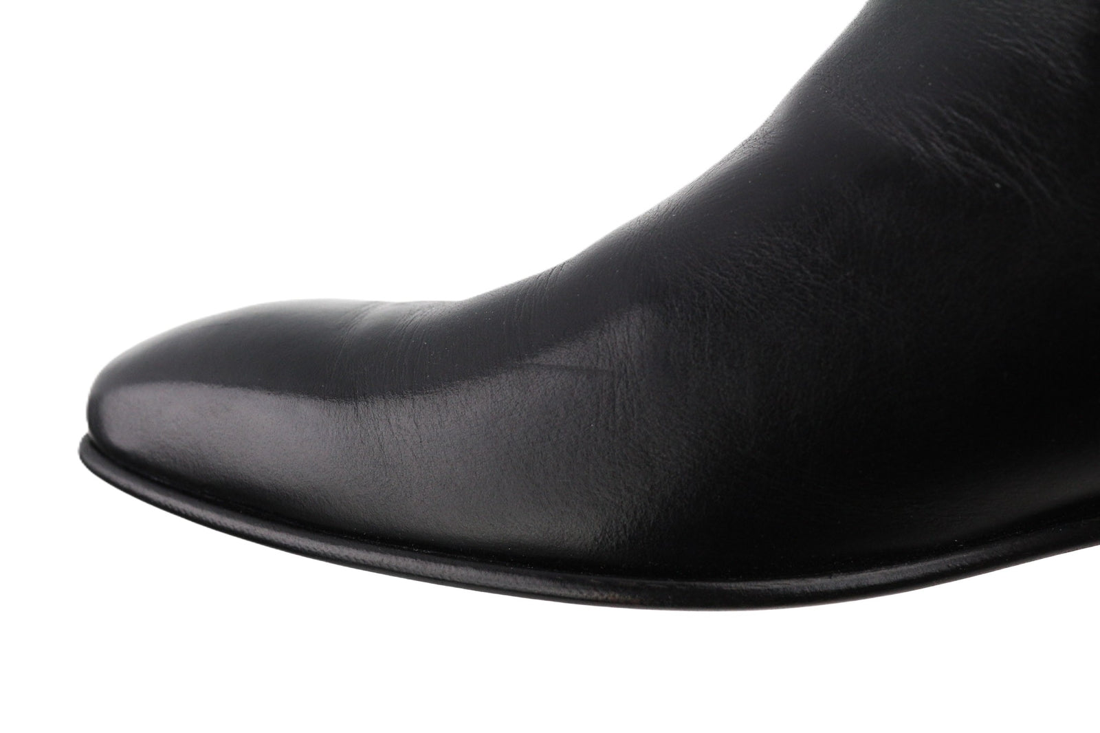 MINELLI Cayan Men Boots EU40 UK6.5 Black Calfskin Ankle Square Toe Pull On Print