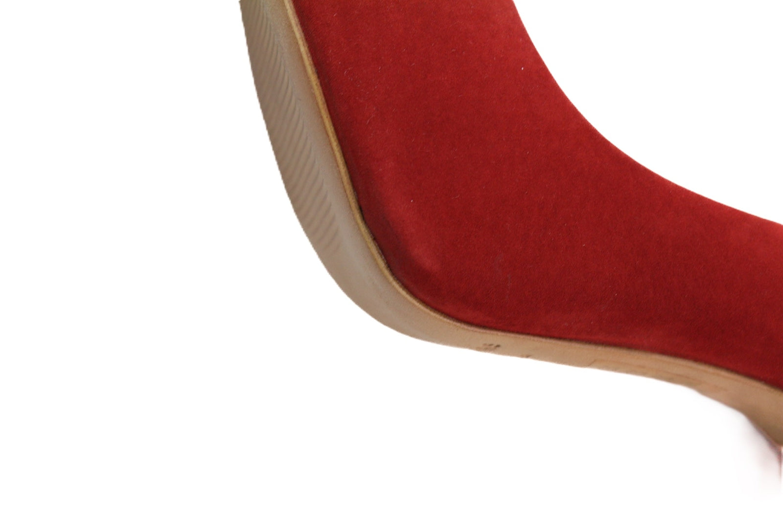 COSMOPARIS Avelia/Nub Rubis Women Heel EU36 UK3.5 Red Leather Pumps Pointed Toe