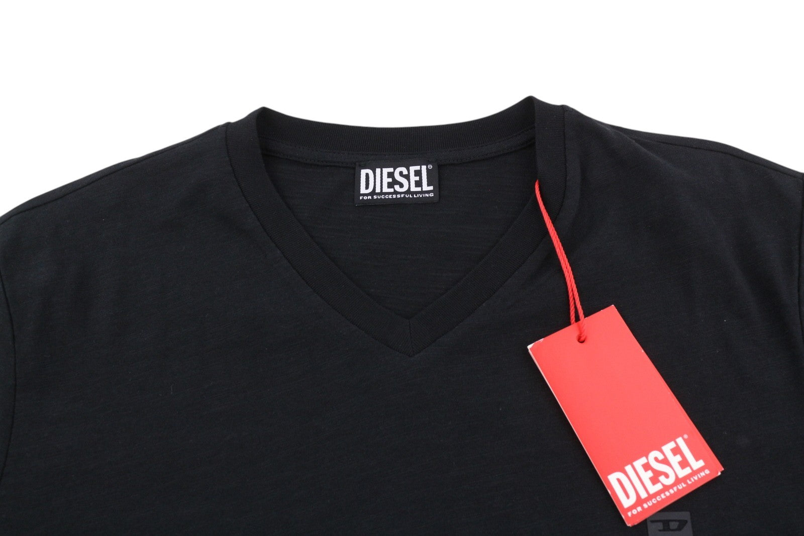 DIESEL T-Norrie-HD Men T-Shirt L Black Short Sleeve Crew Collar Cotton Tricot