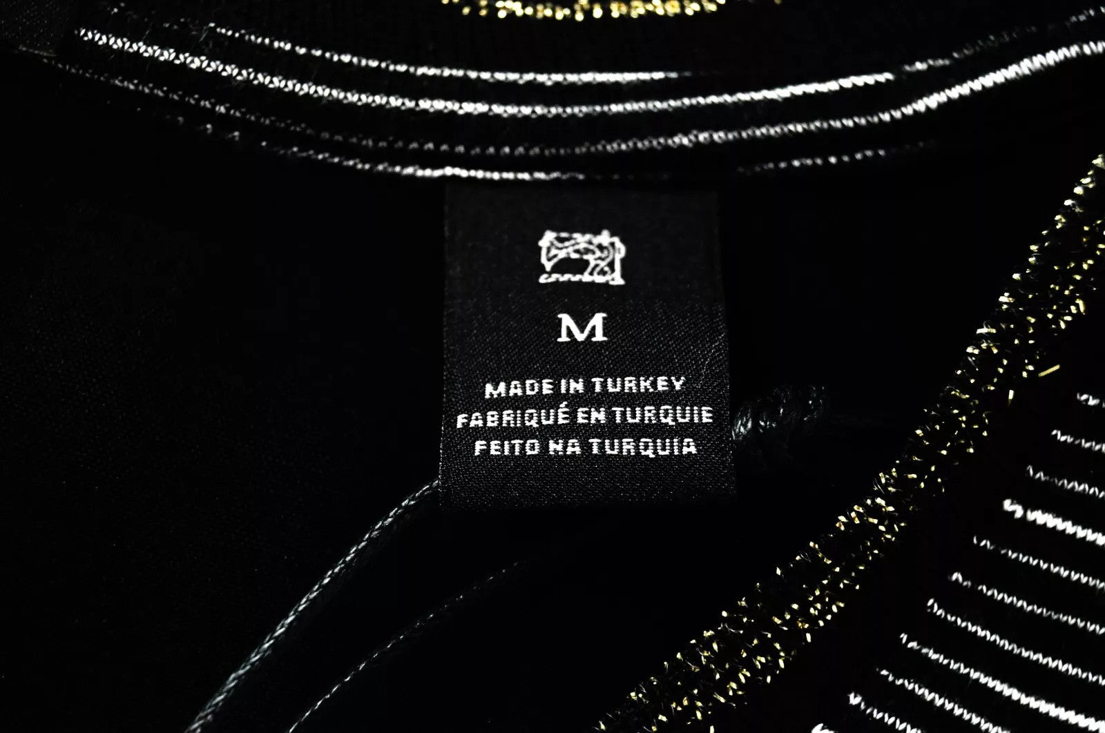 SCOTCH & SODA Ams Blauw Women T-Shirt M Black Striped Long Sleeveless Round Neck