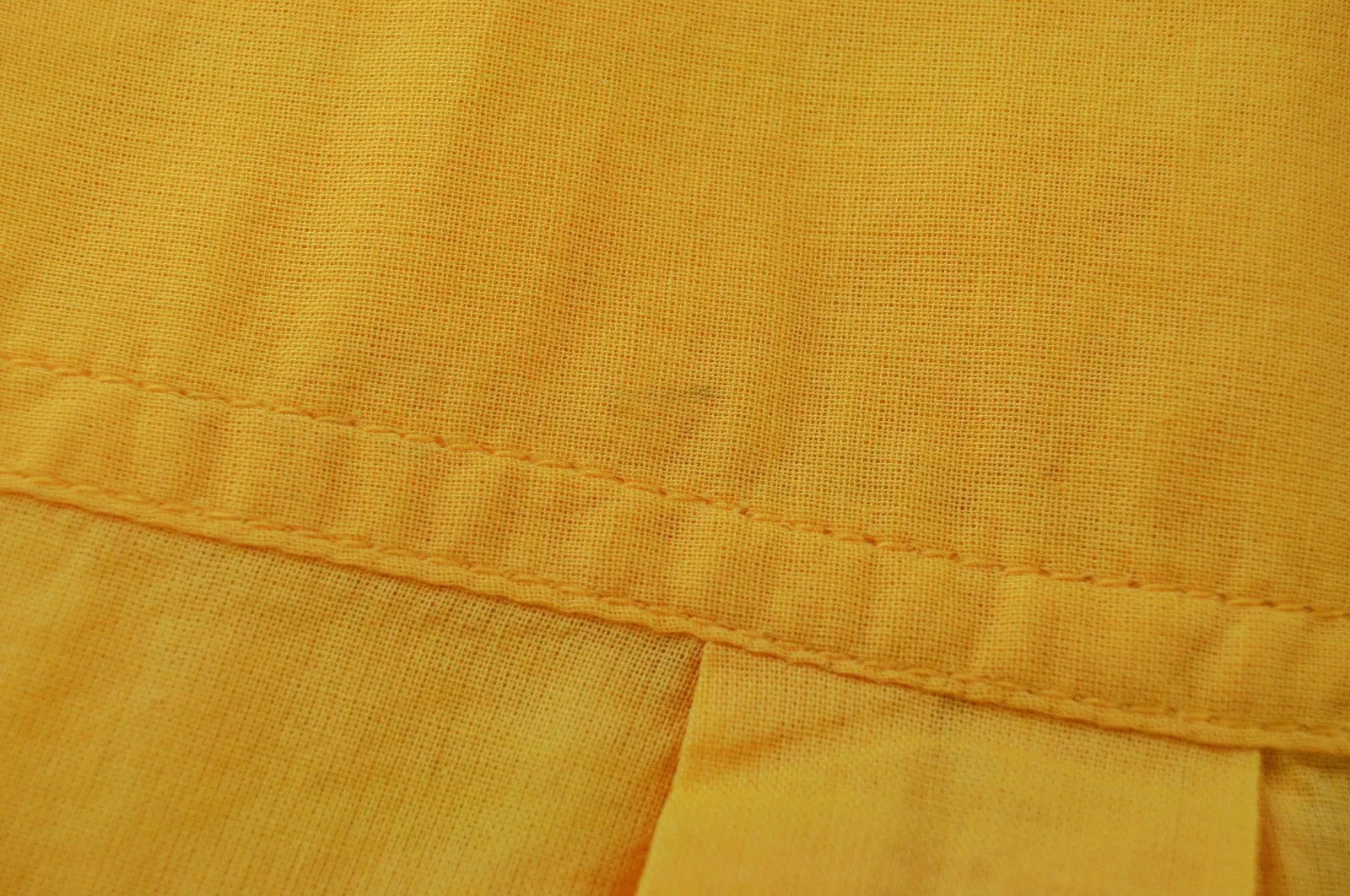 MAISON SCOTCH Women Shirt XS Yellow Pure Cotton Long Sleeved Spread Collared