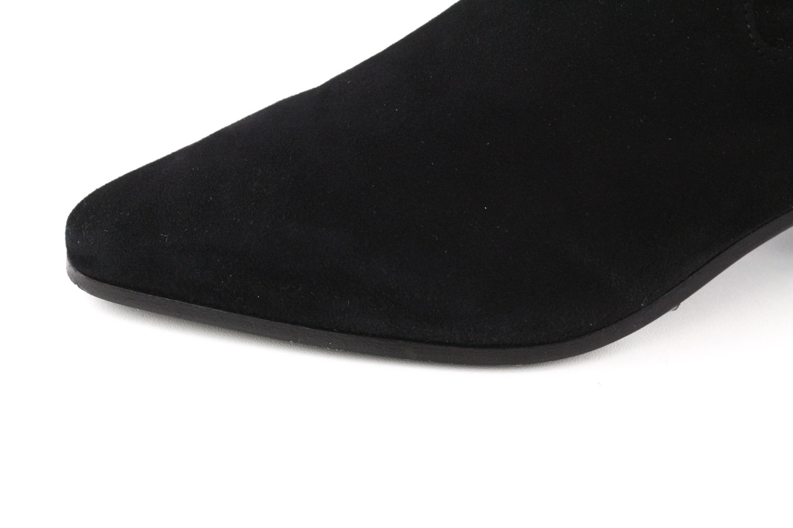 MAJE Flikuio Women Boots EU37 UK4 Black Elasticated Leather Thigh Heel Thin Feet