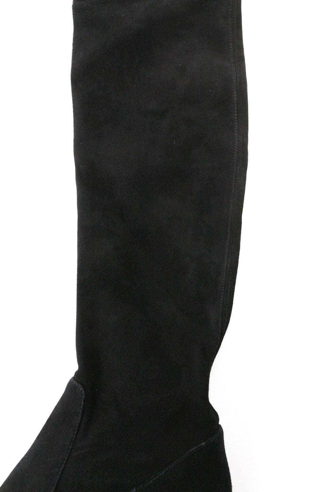 MAJE Flikuio Women Boots EU37 UK4 Black Elasticated Leather Thigh Heel Thin Feet