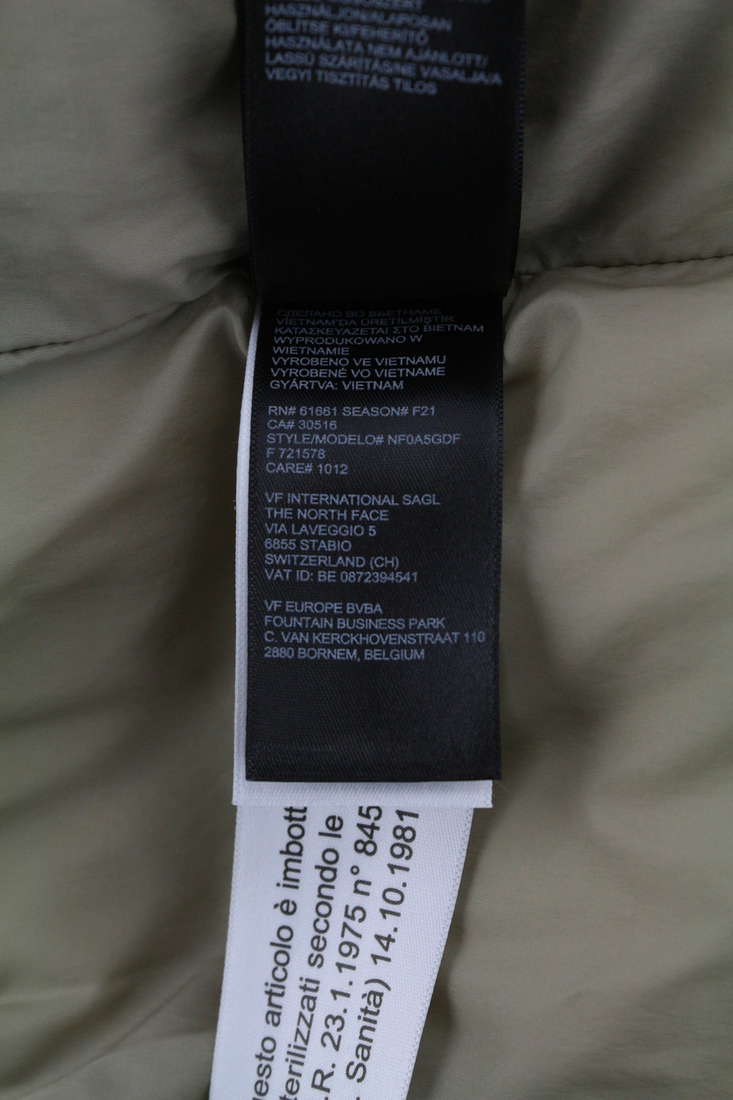 THE NORTH FACE Men Jacket M Beige 700 Down Insulated Hooded Puffer Quilted Logo