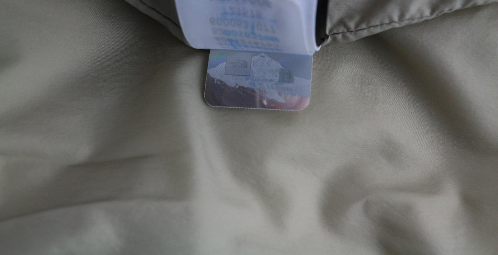 THE NORTH FACE Men Jacket M Beige 700 Down Insulated Hooded Puffer Quilted Logo