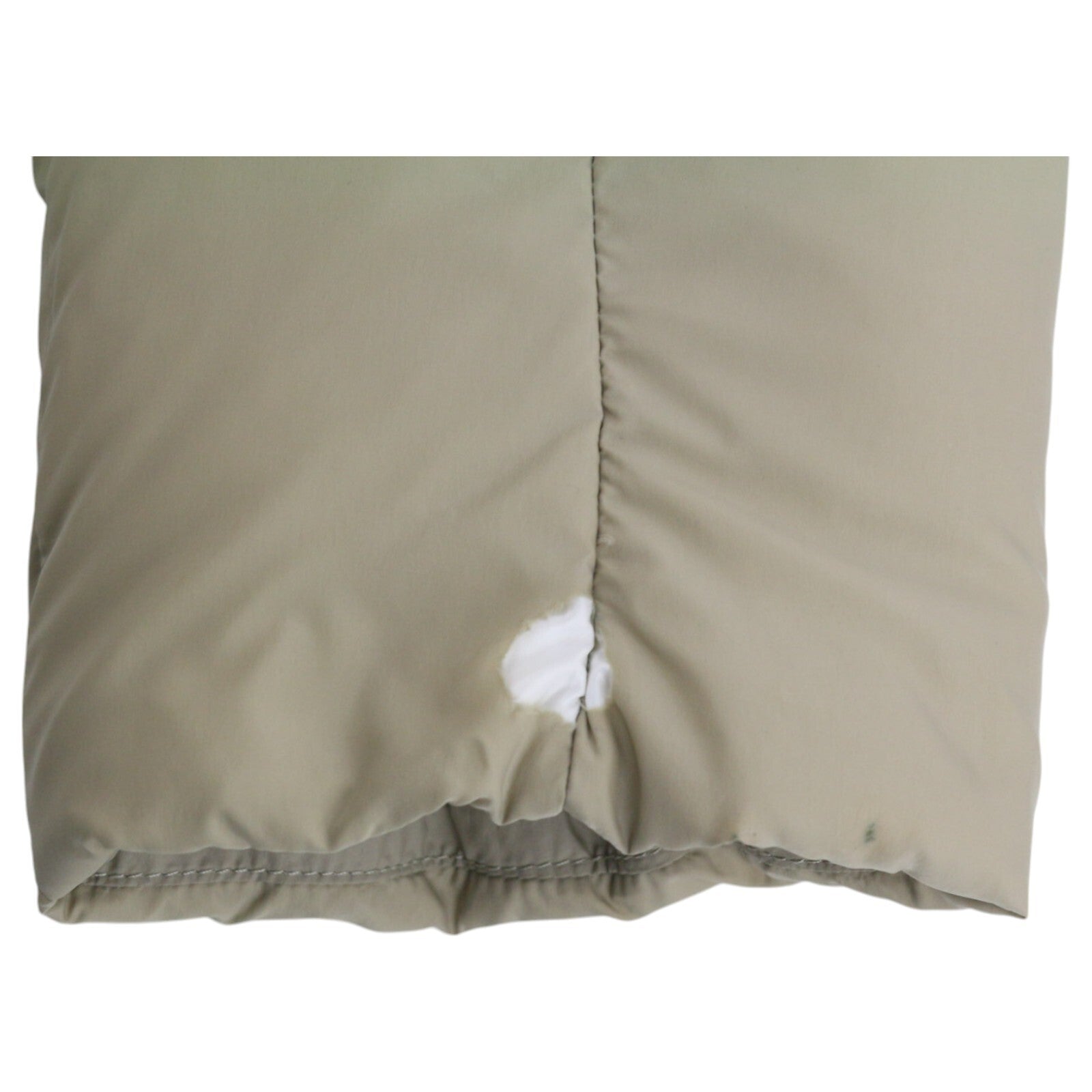 THE NORTH FACE Men Jacket M Beige 700 Down Insulated Hooded Puffer Quilted Logo