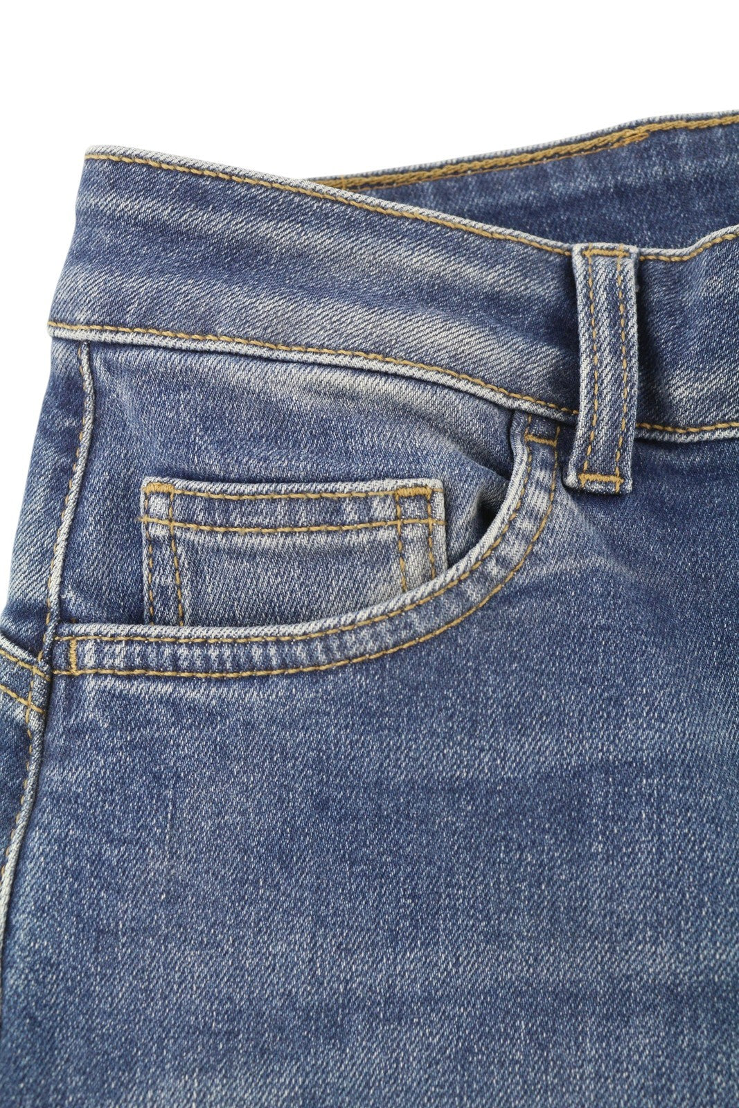 LIU JO New Flare Women Jeans W28 Straight Fit High Waist Washed Denim Blue Logo