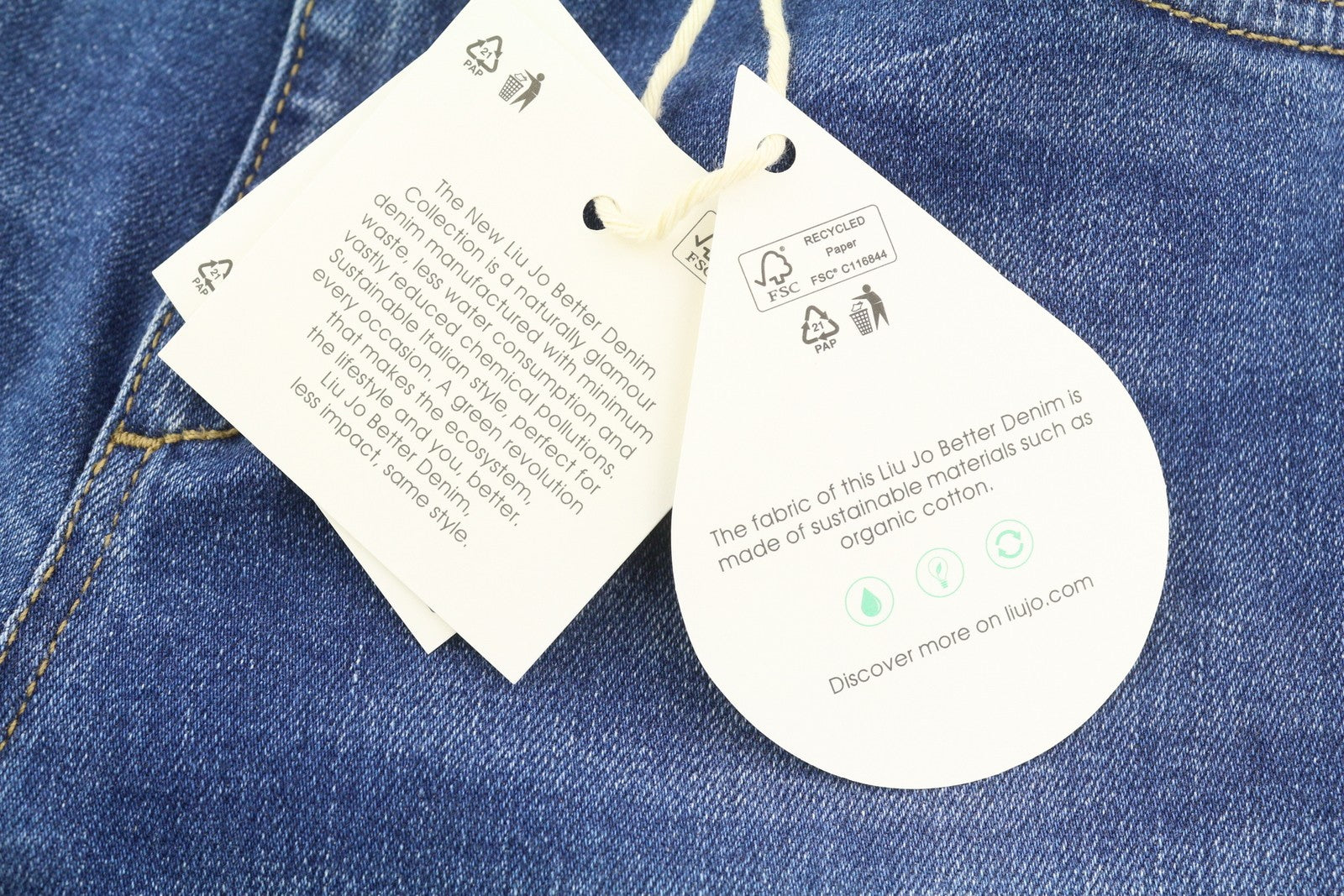 LIU JO New Flare Women Jeans W28 Straight Fit High Waist Washed Denim Blue Logo