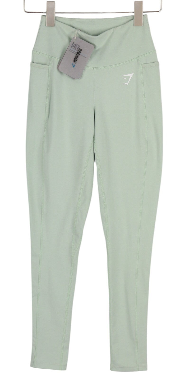 GYMSHARK Dreamy Women Leggings XS Sport Trousers Pistachio Green Stretch Dry Fit