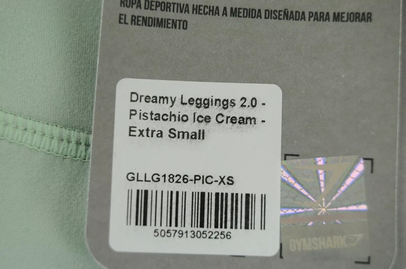 GYMSHARK Dreamy Women Leggings XS Sport Trousers Pistachio Green Stretch Dry Fit