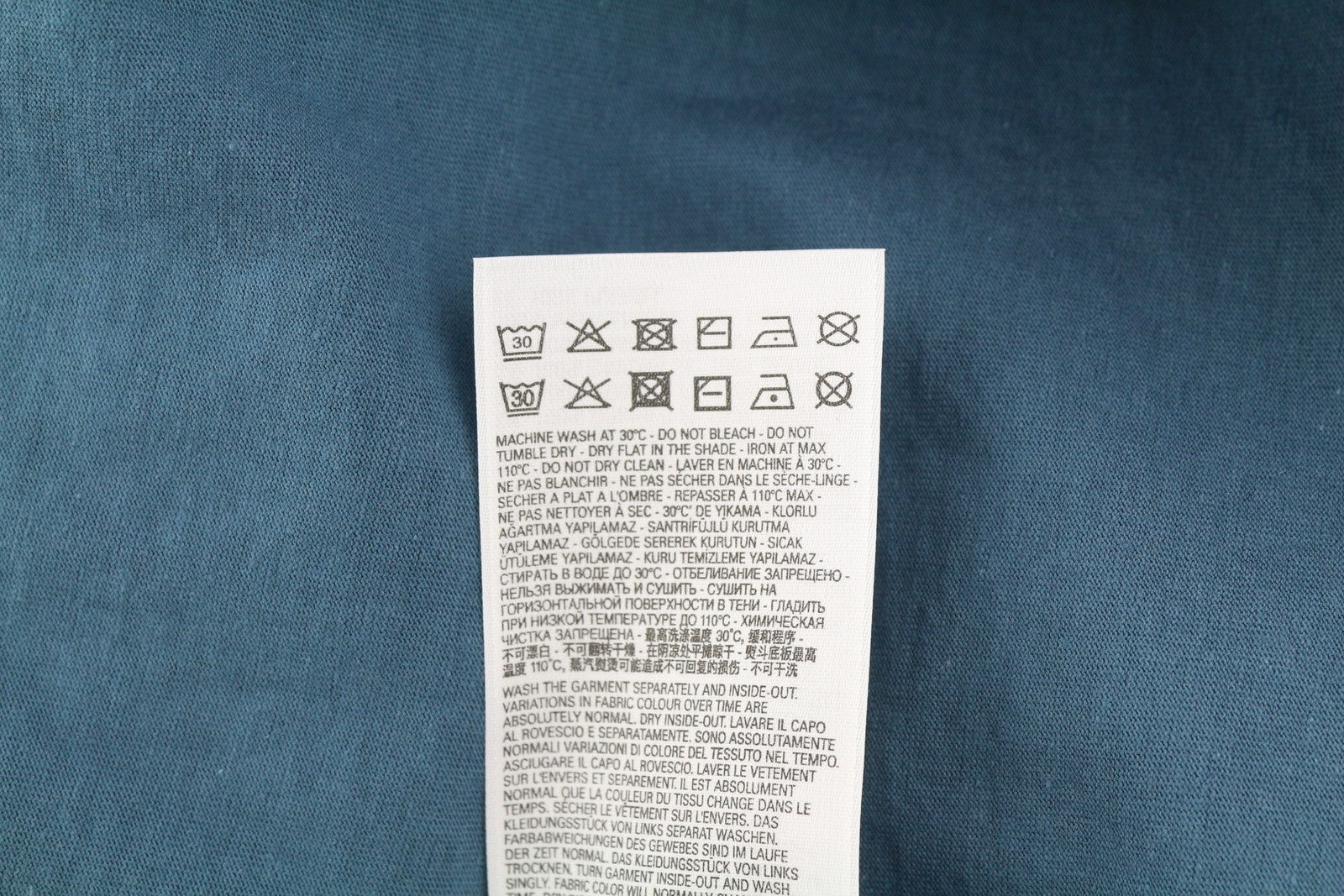 DIESEL T-Just-Mon Men T-Shirt M Blue Short Sleeved Crew Collar Tricot RRP€125