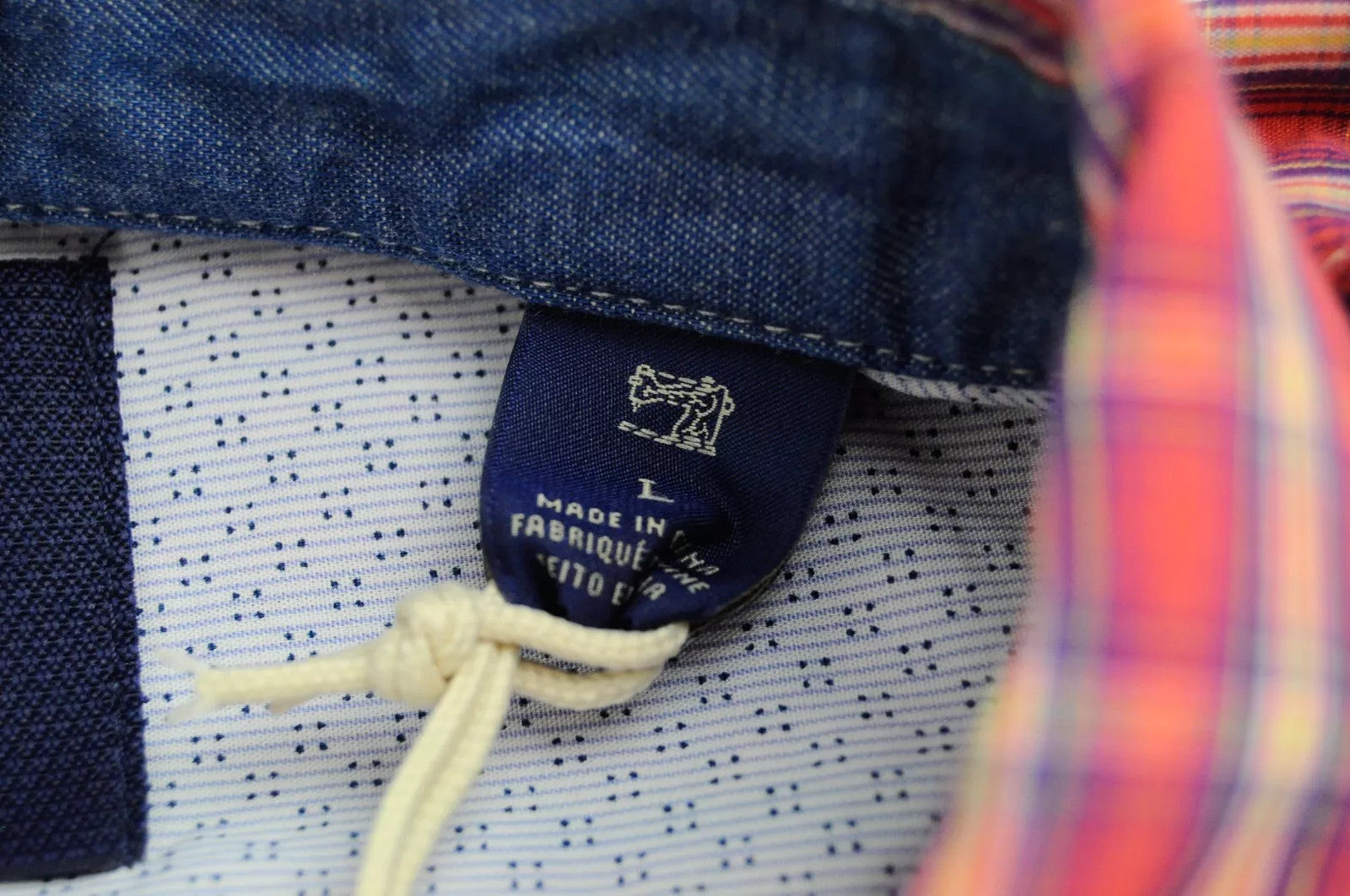 SCOTCH & SODA Men Shirt L Checkered Pink Melange Button Up Pure Cotton Classic