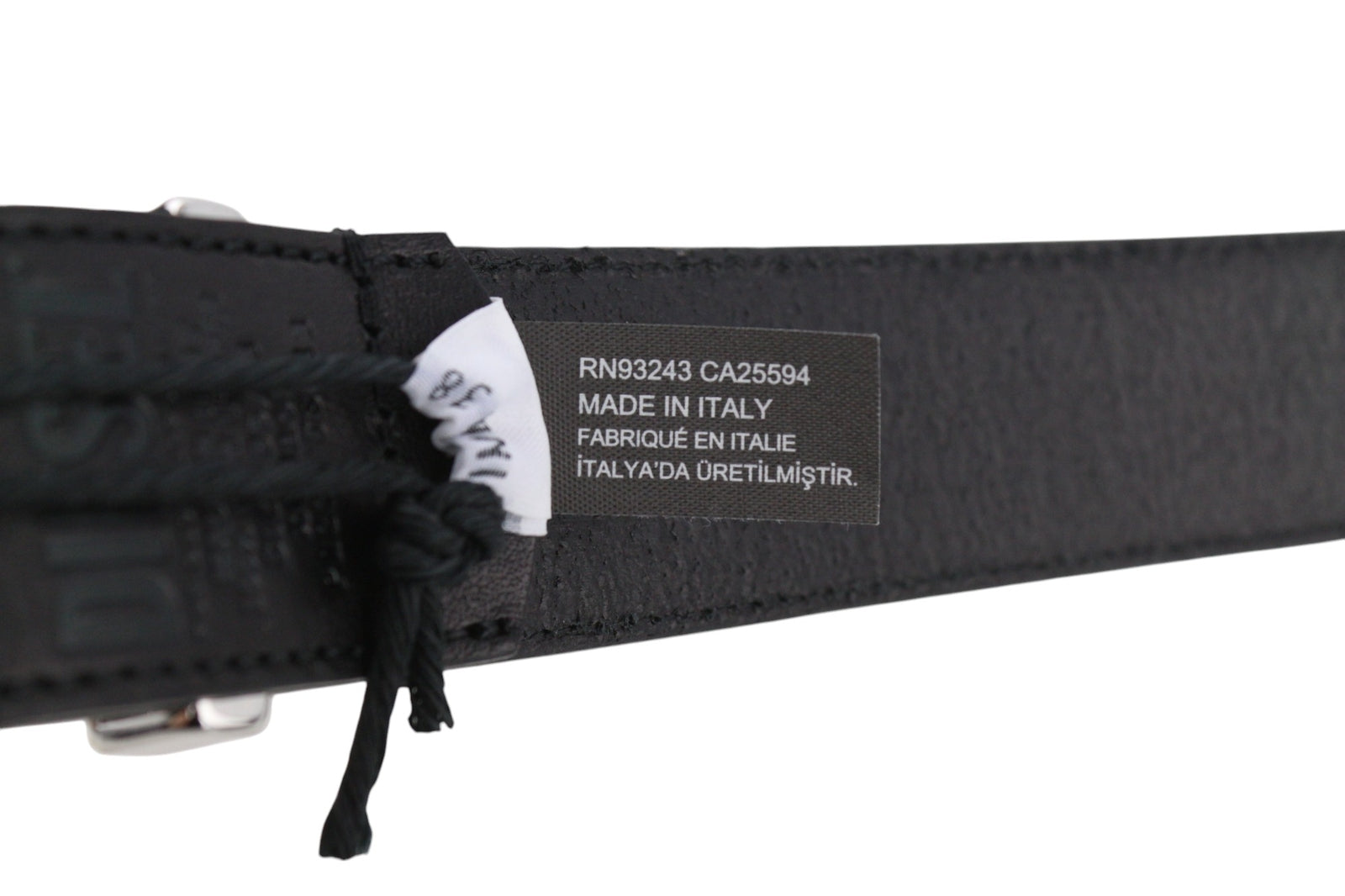 DIESEL B-Rock Men Belt 95 cm Black Genuine Leather Eyelet Detailed RRP€80