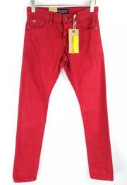 SCOTCH & SODA Ralston Men Jeans W28/L32 Jeans Bordeaux Red Classic Slim Buttoned