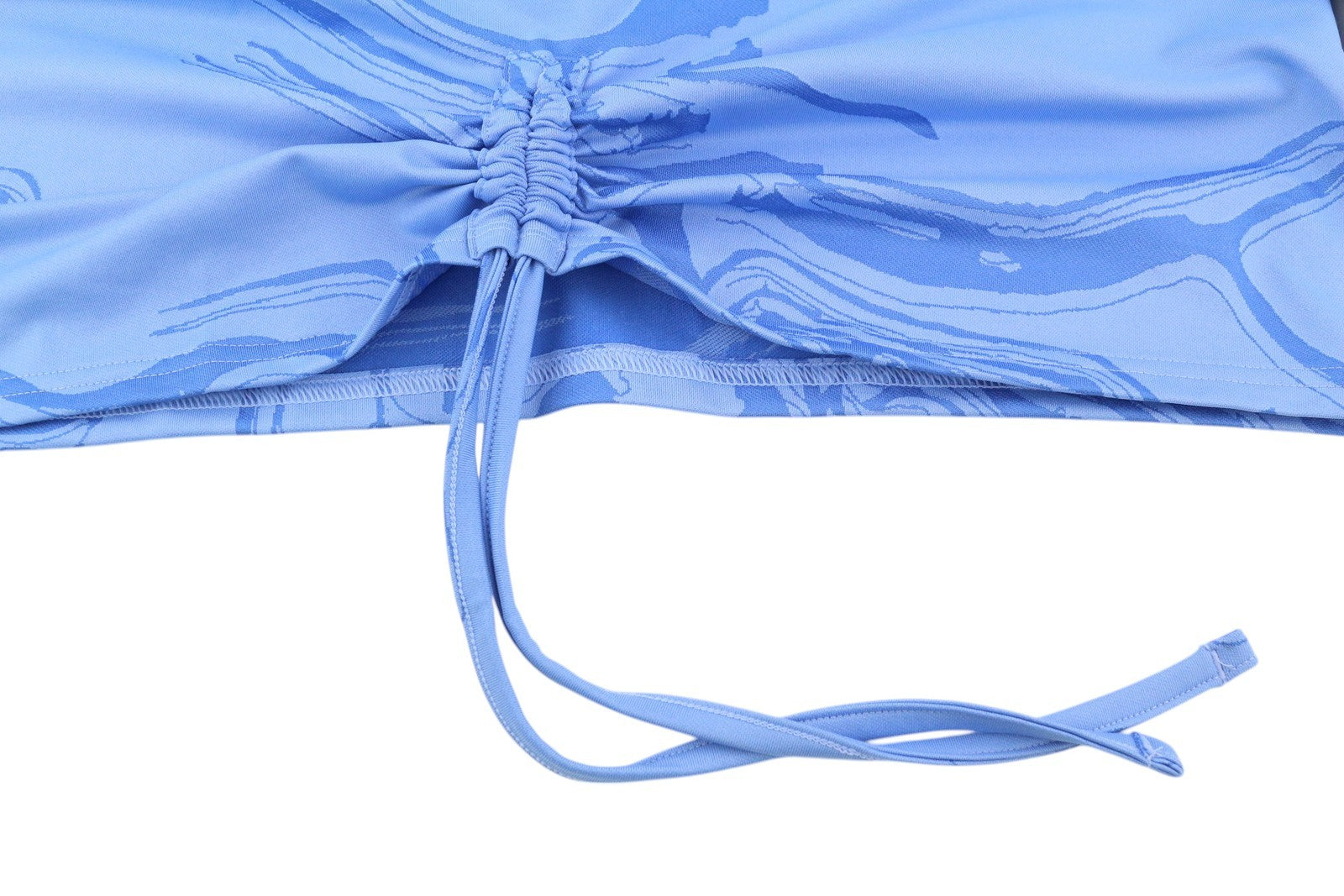 GYMSHARK Power Women Hoodie M Blue Long Sleeve Cropped Jacquard Breathable Logo